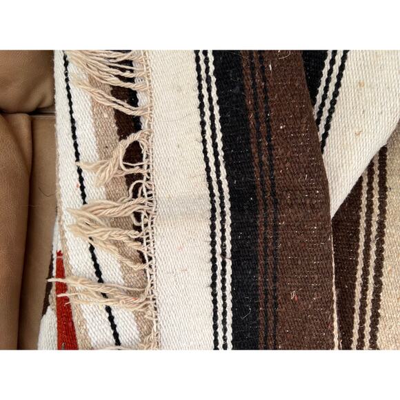 Large Authentic Mexican Baja Beach Blanket Aztec Crested Caracara - Picture 5 of 5